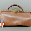 Old small leather doctor's bag