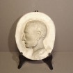 Medallion man's profile in sculpted & modelled plaster
