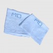 2 Old blue "MD" embroidered towels