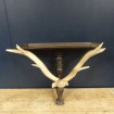 Large shelf - console with deer antler decor