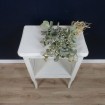 White Louis XV style bedside table