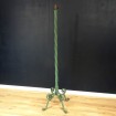 1950s green and twisted wrought iron floor lamp