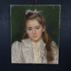 SCHWOD, Portrait of a young girl in pastel, 1889