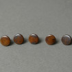 5 Old wooden shirt breastplate buttons