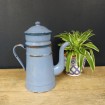 Vintage teapot Coffeemaker enamelled sky blue