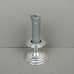 Small English silver plated metal candleholder