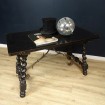 HAUTE-EPOQUE coffee table in blackened wood with Spanish hardware