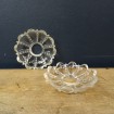 Pair of moulded glass bobbins