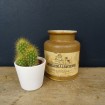 Ancient terracotta mustard pot BIZOUARD