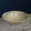 SAINT-AMAND earthenware salad bowl with green flowers