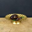 Soap dish or for jewellery "Coquille" in gilded brass