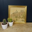 Small frame with Vintage tapestry "Le Petit Palais, Paris"