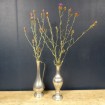 2 Pewter ewers for soliflore vases
