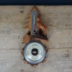 Barometer - mountain thermometer with Chamois & Fir
