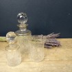 BACCARAT crystal flasks and glass