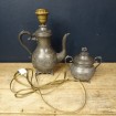 Antique teapot Lamp with sugar bowl