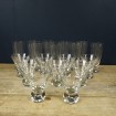 18 Vintage glasses with ball-shaped feet