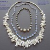 B1 - Long Vintage Necklace in  mother of pearl