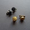 B18 - 2 Pairs of antique collar buttons