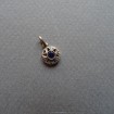 B49 - Small pendant with blue stone & brilliants