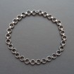 B71 - Silver necklace round & twisted mesh