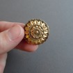 B118 - Gold plated "Soleil" brooch.