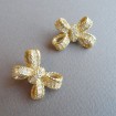 B123 - Pair of CHRISTIAN DIOR Vintage "Knot" clip earrings
