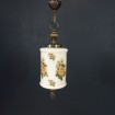 Vintage opaline flower pendant "Roses"