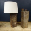 Pair of old high cans to be transformed into a lamp