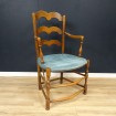 Antique wooden armchair - seat to be redone