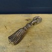 Bottle opener silver plated rope with pompom