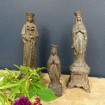Large lead statuette of Our Lady of Lourdes 19th century