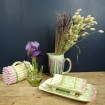 Asparagus tray & drainer made of earthenware