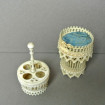 Rare sewing objects: door and ivory needle picnic 19th century
