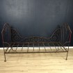 Antique wrought iron single bed