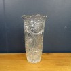 Beautiful Vintage moulded glass vase marked Belgium