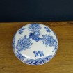 GIEN earthenware box with blue & white decoration