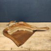 Wooden table crumb collector with its ART DECO broom