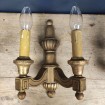 Pair of neoclassical gilded wood sconces