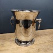 Stainless steel champagne bucket signed JEAN COUZON
