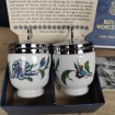 Pair of ROYAL WORCESTER antique porcelain egg cookers