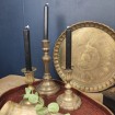 Pair of small candlesticks LOUIS XV gilt bronze