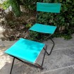 PLIANFER Vintage folding camping chair & stool green