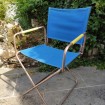 Vintage PLIANFER folding camping chair sky blue PLIANFER