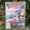 Reproduction Poster "Cannes l'Hiver" Emmanuel Brun 1892 wood panel