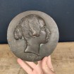 Bronze copy of a profile of Georges SAND by DAVID D'ANGERS, 1833