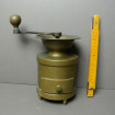 Very rare German coffee grinder around 1870 in bronze and round