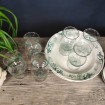 2 Vintage LUNEVILLE dishes with green flowers