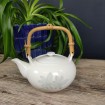 Small "selfish" teapot with sky blue flowers