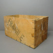 Old wooden box marked FRAGILE